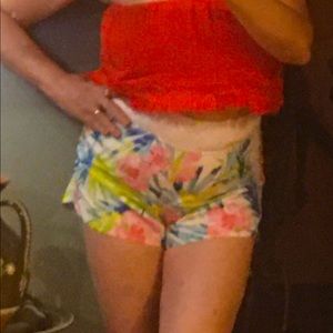 Beautiful women’s shorts. Floral print